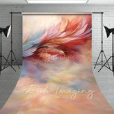 Aperturee - Aperturee Color Pretty Pastel Feather Fine Art Sweep Backdrop
